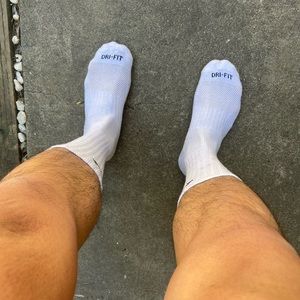 Nike drifit crew socks.